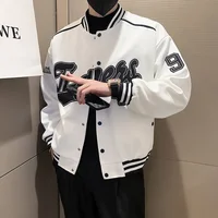 Korean Style Men's Casual Cargo Jacket | Spring Autumn Loose Solid Color Coat - Image 3