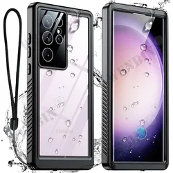 Waterproof Diving and Outdoor Sports Case with RedPepper Cover - Samsung S22 Plus (Black)