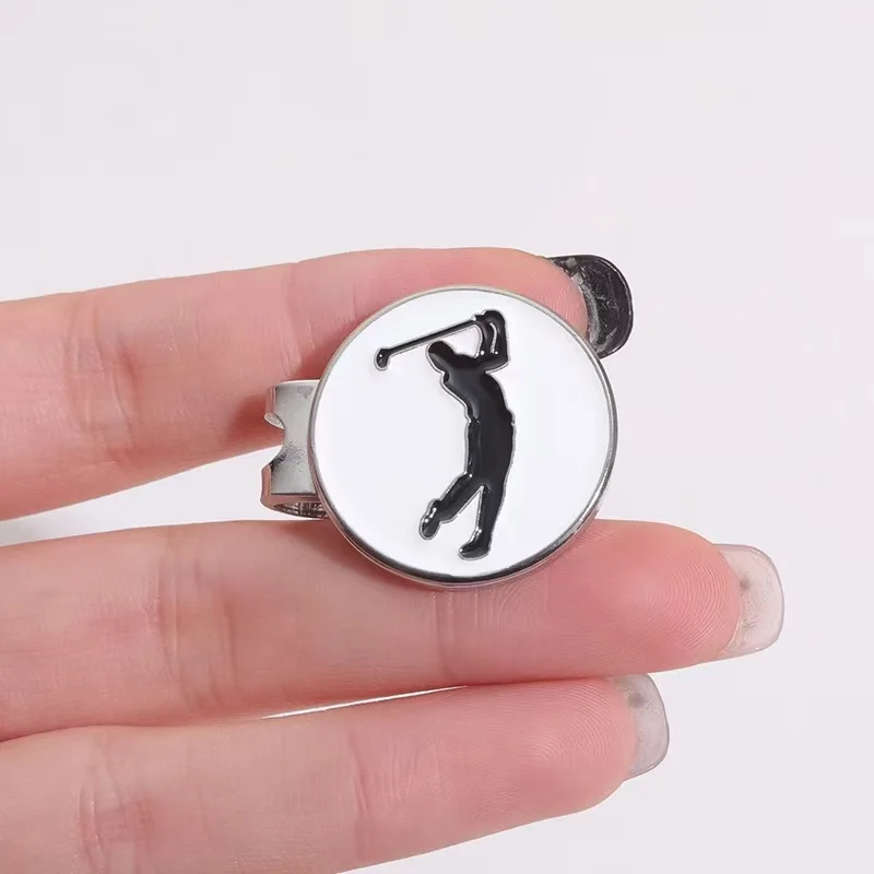 Fun Magnetic Golf Ball Marker Hat Clip-Detachable Metal Golf Cap Clip Accessory,Personalized Ball Position Marker for Golfers