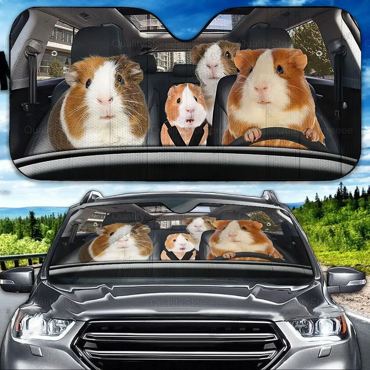 Keep Your Car Cool with the Cute Hamster Print Car Sunshade – A Stylish Sun  Visor for Optimal Sun Protection and Interior Car Accessories