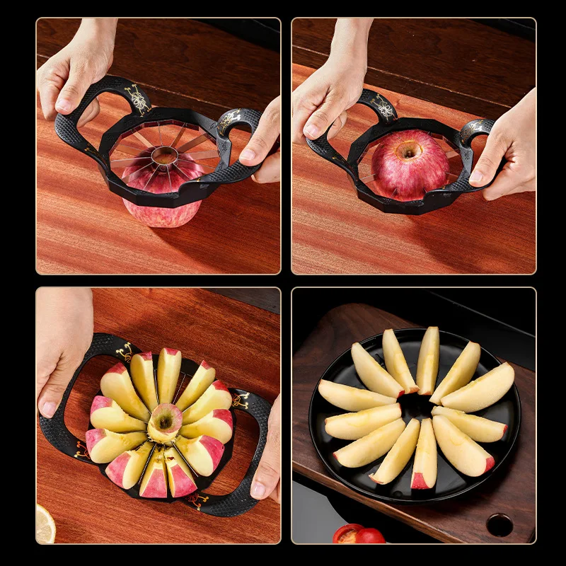 Stainless Steel Apple Cutter Pear Fruit Slicer with Handle Multi-function  Vegetable Chopper Enucleated Cut Knife Kitchen Tools - AliExpress
