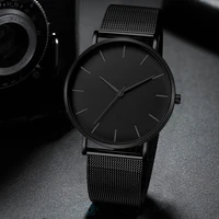 Minimalist Fashion Casual Watch Women Steel Hour Reloj Mujer Quartz Wristwatch Simple Montre Femme Mesh Stainless Steel Bracelet 2