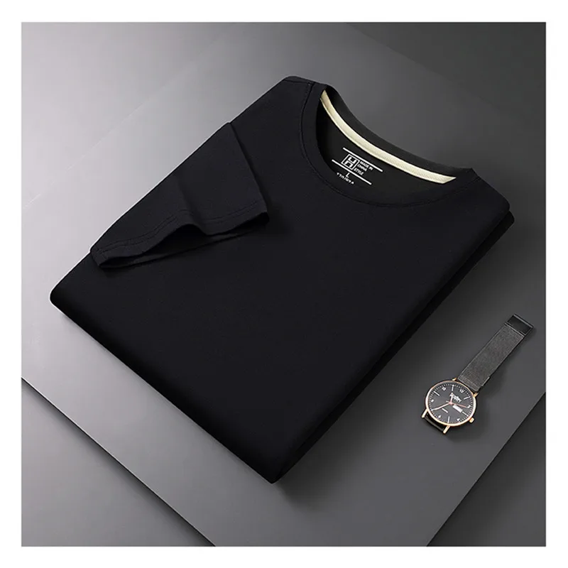

Summer Men's Pure Cotton T-shirt Casual Breathable Round Neck Fashion High Quality Men's Retro Short Sleeves
