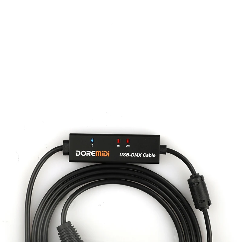 USB To DMX/RDM Cable DOREMiDi With Indicator Magnetic Ring Shield USB2.0 Full Speed adapter usb dmx cable adapter