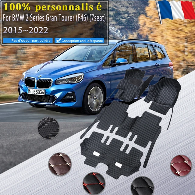 Tapis de sol anti-saleté pour voiture, tapis en cuir de luxe, tapis  polymères, accessoires de voiture, BMW Série 2 F46 Gran Tourer 7 places,  2015 ~ 2022 - AliExpress