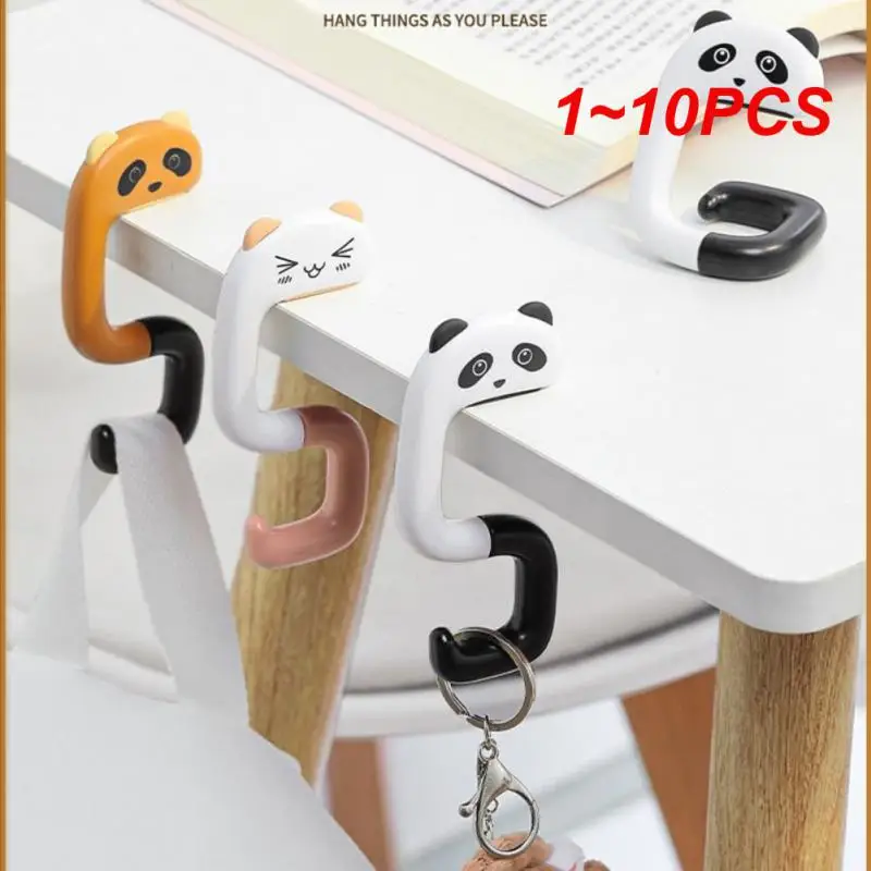 

1~10PCS Portable Travel Plastic Bag Cute Hook Table Holder Hooks Bag Purse Hanger Handbag Hook Purse Home Organizer