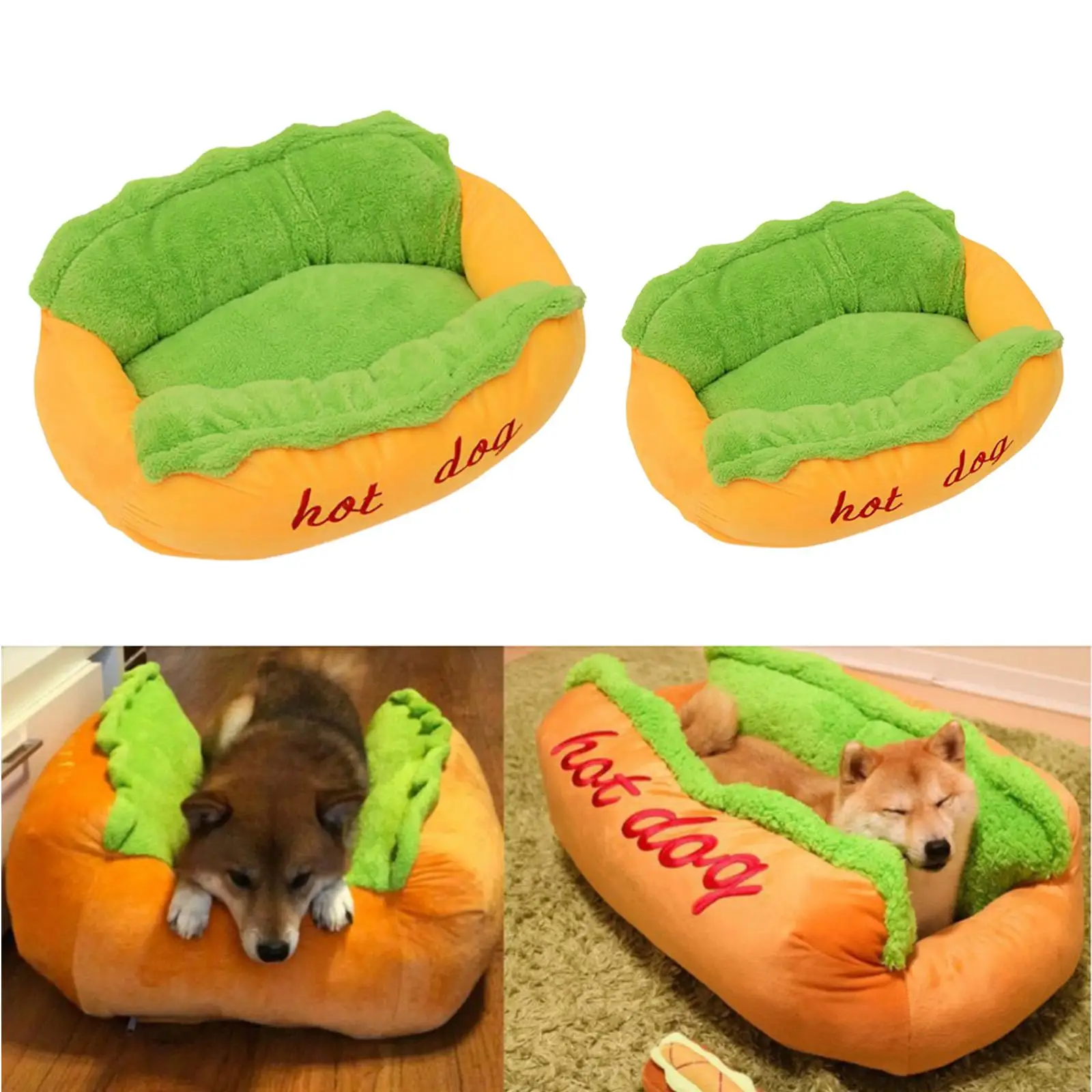 Dog Bed Cozy Anti Slip Self Warming Funny Cushion for Sleeping Medium