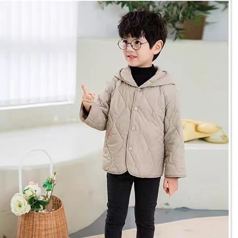 Winter Boys Long Fashion Cotton Woolen Coat Baby Kids Korean Thick Single-breasted 2Pcs Outwear Children Warm Gentleman Jacket