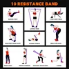 5~150lbs Gym Resistance Bands Set Agility Training Kickboxing Training Yoga and Pilates Accessories Fitness Equipment CrossFit 5