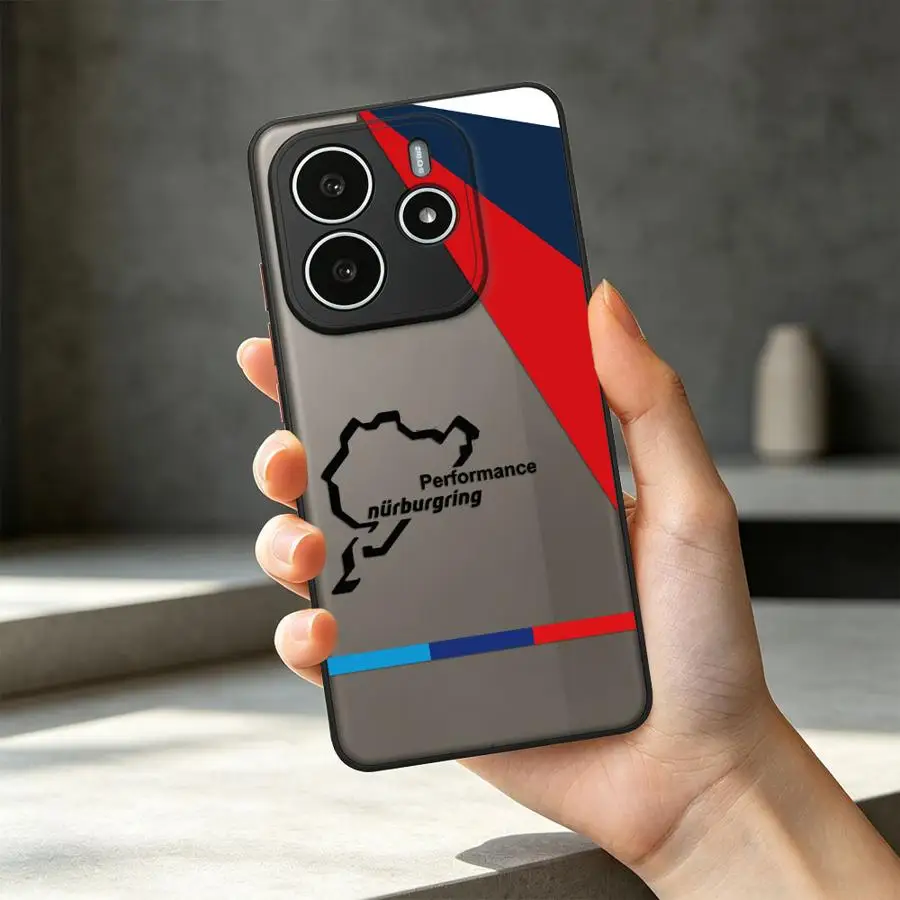 Stylish Blue and Red Logo Phone Cover Case
