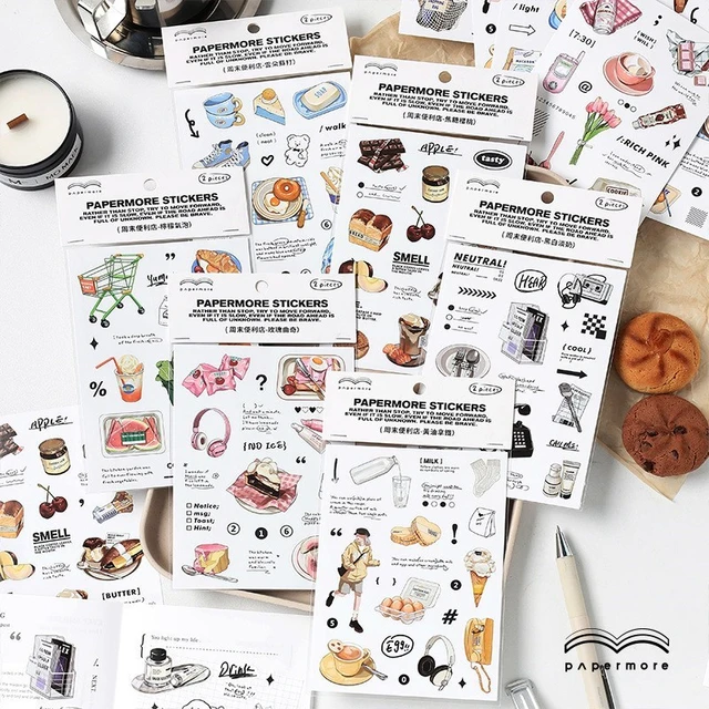 Sticker - Travel Diary Luggage Food Washi Stickers