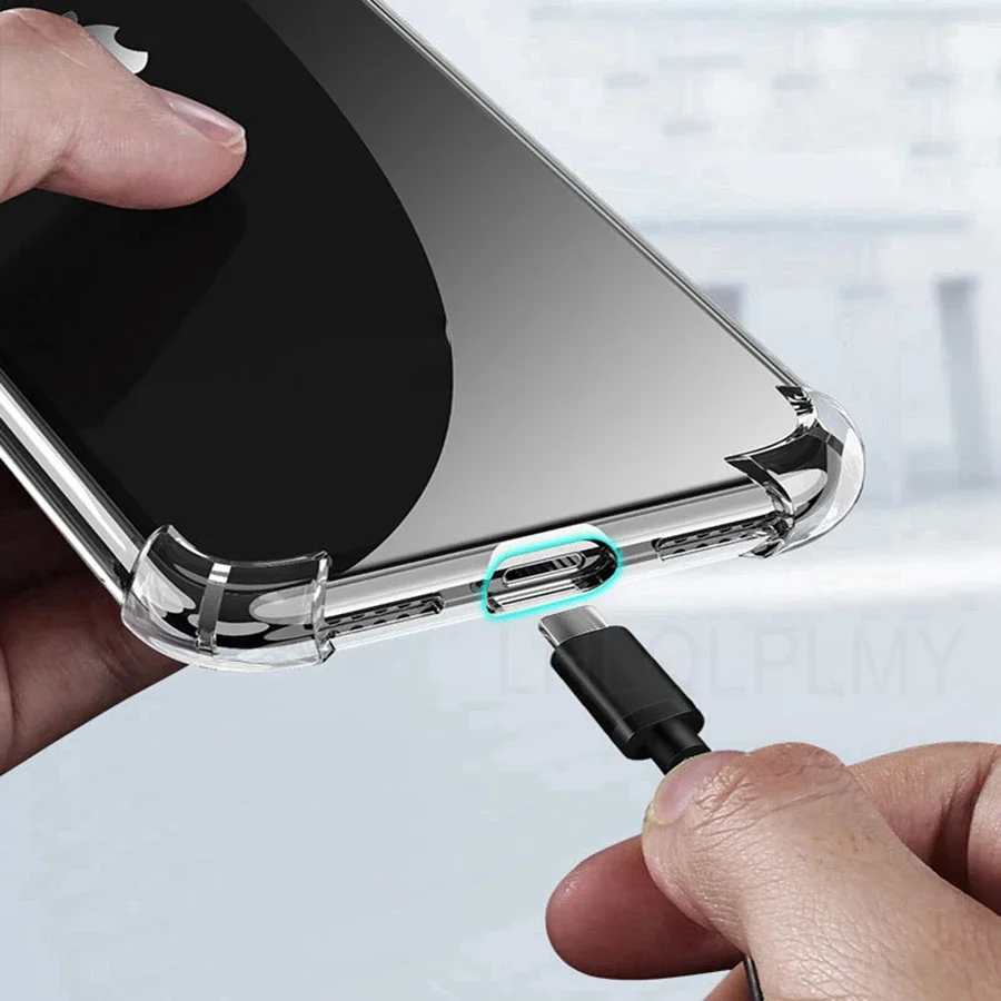 Durable Shockproof Silicone Smartphone Case with Clear Protection Cover