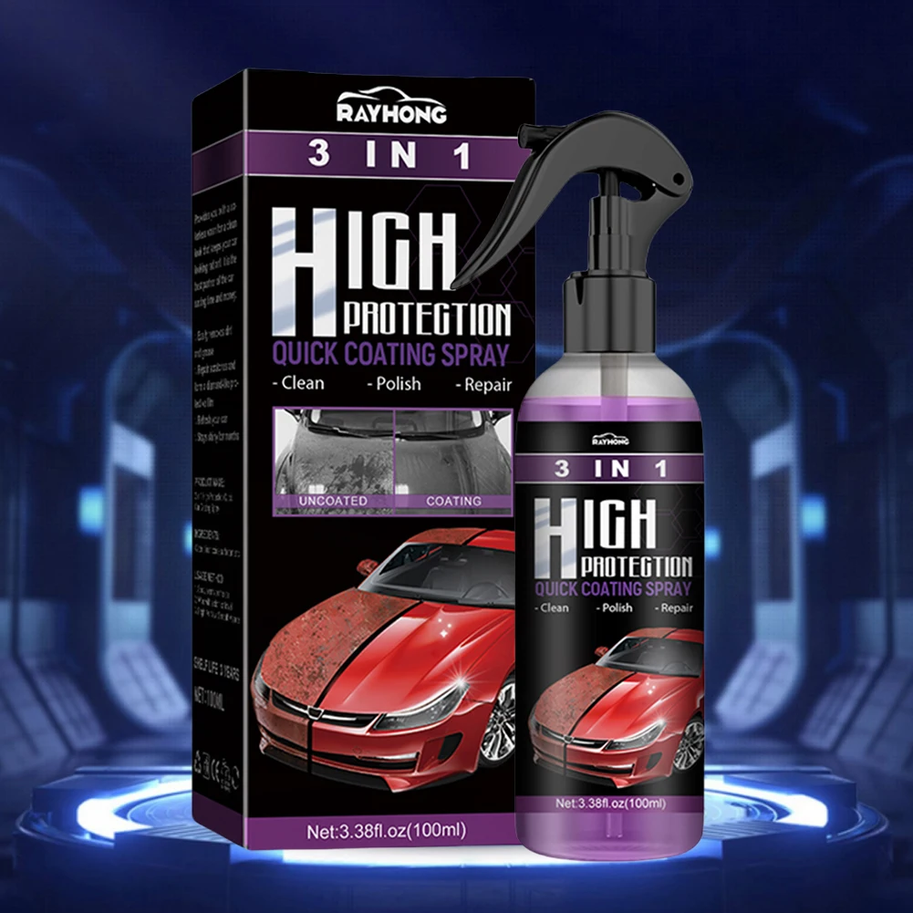 Car Paint Surface Cleaning Agent 100ml Decontamination Brightening Spray High Protection Car Ceramic Coating Spray