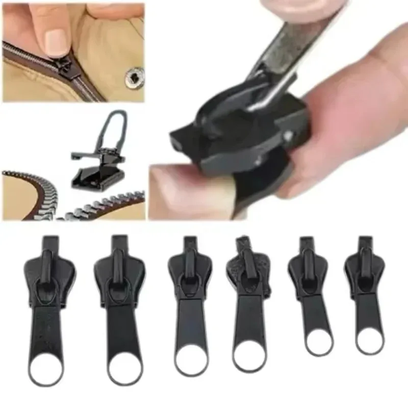 Zipper Repair Kit 3 Sizes Universal Instant Fix Replacement Zip Slider Teeth Rescue Sewing Clothes Bag Zippers Tool Accessories