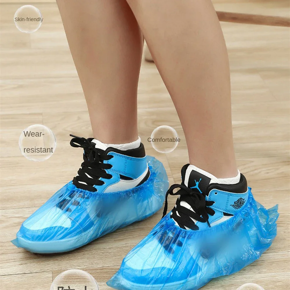 Disposable Shoe Covers Plastic Shoe Cover Rain Shoe Covers Shoe Covers Plastic Disposable Shoe Covers Cleaning Overshoes Outdoor Rainy Day Carpet Cleaning Shoe Cover Waterproof Covers
