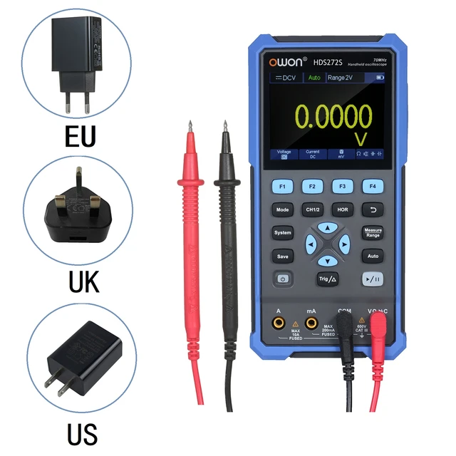 Owon-hds272sデジタルマルチメータhds272sデジタルオシロスコープ,波形 ...