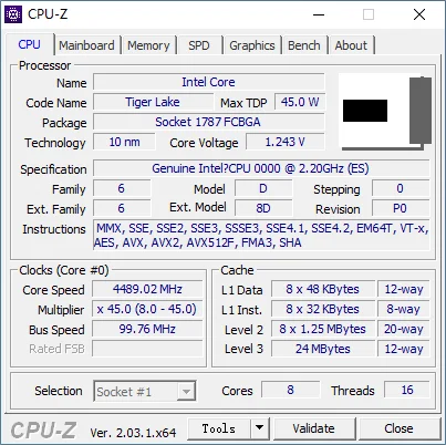 DIY Gaming PC Motherboard with Embed 11th Core CPU ES 2.2GHz Overclocking (For Product Performance, Please Refer To i7-11800H)