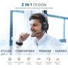 Mpow E65 2 in 1 Wireless Headphones Bluetooth 5.3 Dual/Single Office Headset with Microphone&Mute Switch 35H for Trucker Driver 2