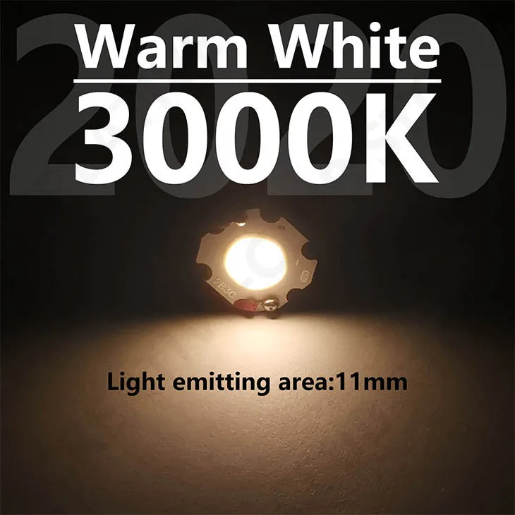 20pcs A Lot High Power LED COB Light Bulb 250mA Size 20MM 3W 5W 7W 10W LED Source Chip Light Lamp SpotLight Downlight Lamps DIY