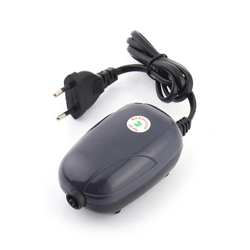 220V 3/5W Acquario Pompa Aria Acquario Mini Compressore Silenzioso Singola Doppia Uscita Pompe Di Ossigeno Rs-290/390