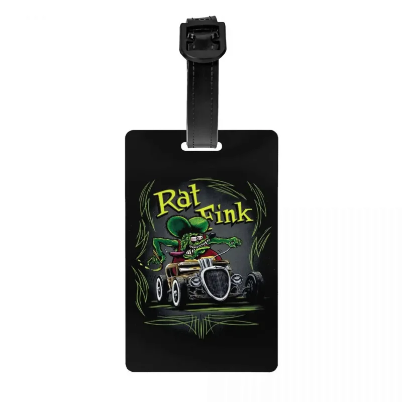 

Anime Cartoon Rat Fink Luggage Tag for Suitcases Privacy Cover ID Label