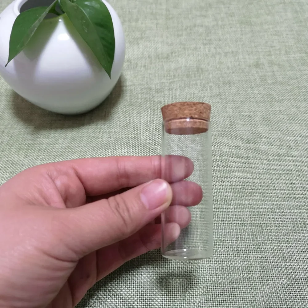 코르크 스토퍼 유리 투명 테스트 튜브, 휴일 웨딩 장 DIY 위싱 병, 로트당 36 개, 30x75mm, 35ml
