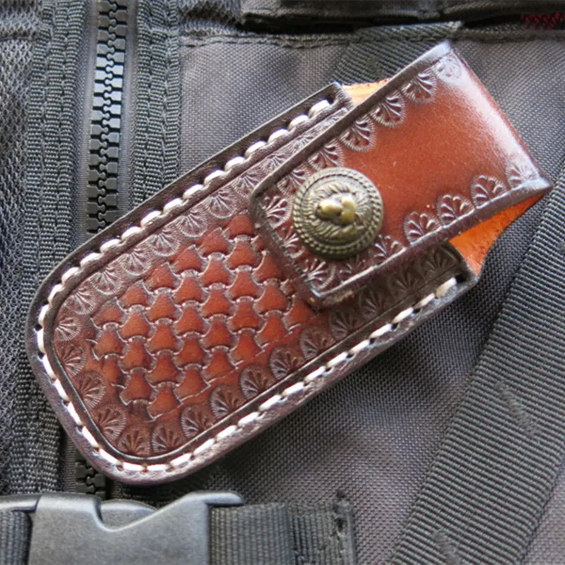 Fodera Per Coltello Pieghevole In Pelle Bovina Conciata Al Vegetale A Serpentina Cucita A Mano Fodero In Pelle Per Coltello Militare Leatherman Pst Sh