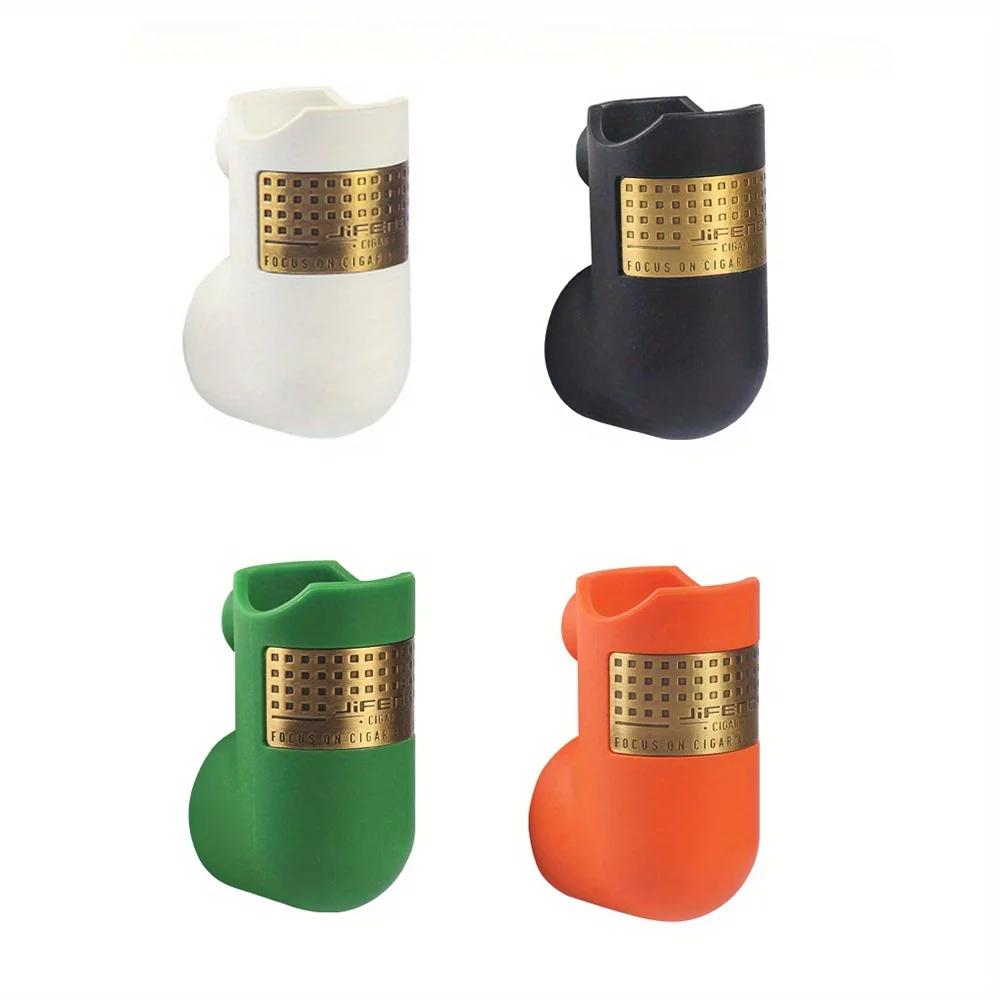 1pc Magnetic Cigar Clip Golf Cart Cigar Holder Portable Plastic Cigar Holder Clip Travel Smoke Groove Random Color Smoking Tool 5