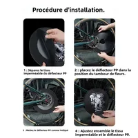 Couvercle de Protection de nettoyage de freins à disque de vélo de route et de montagne, couvercle de roue Anti-grime, outil d'entretien de lavage de vélo 2