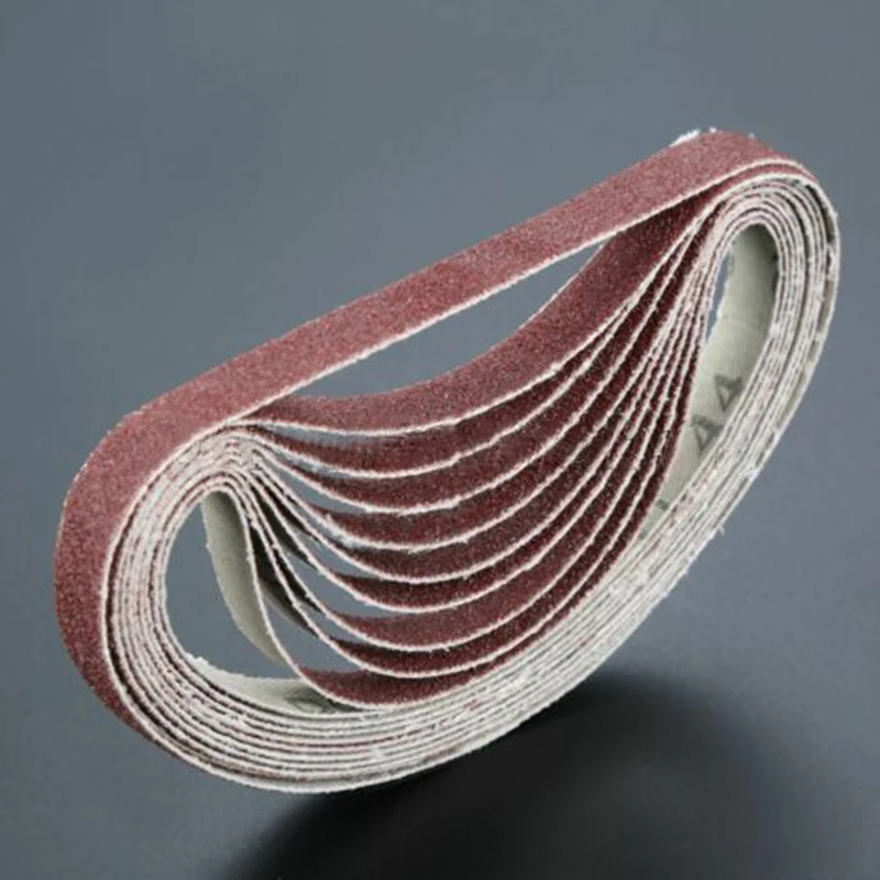 10pcs Sanding Belts 40-600 Grits Belt Sander Sanding Paper Sanding Band 330x10mm For Wood Soft Metal Polishing Grinding Belts