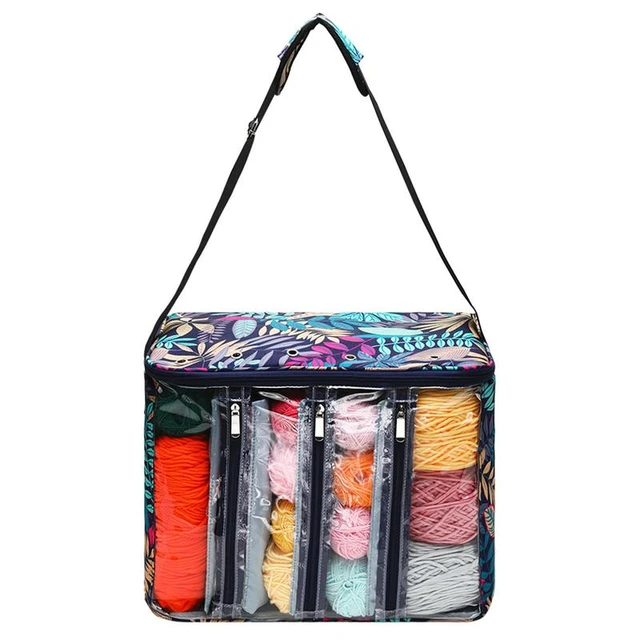 Crochet Bag Knitting Organizer Yarn Storage Case Yarn Holder Large Capacity  Multifunctional Crochet Tote Bag Waterproof For - AliExpress