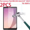 2 Packs Lenovo Tab M8 (4th Gen) 2023 8.0 inch Screen Protector TB300FU Tempered Glass Screen Film for Lenovo Tab M8 4th 1