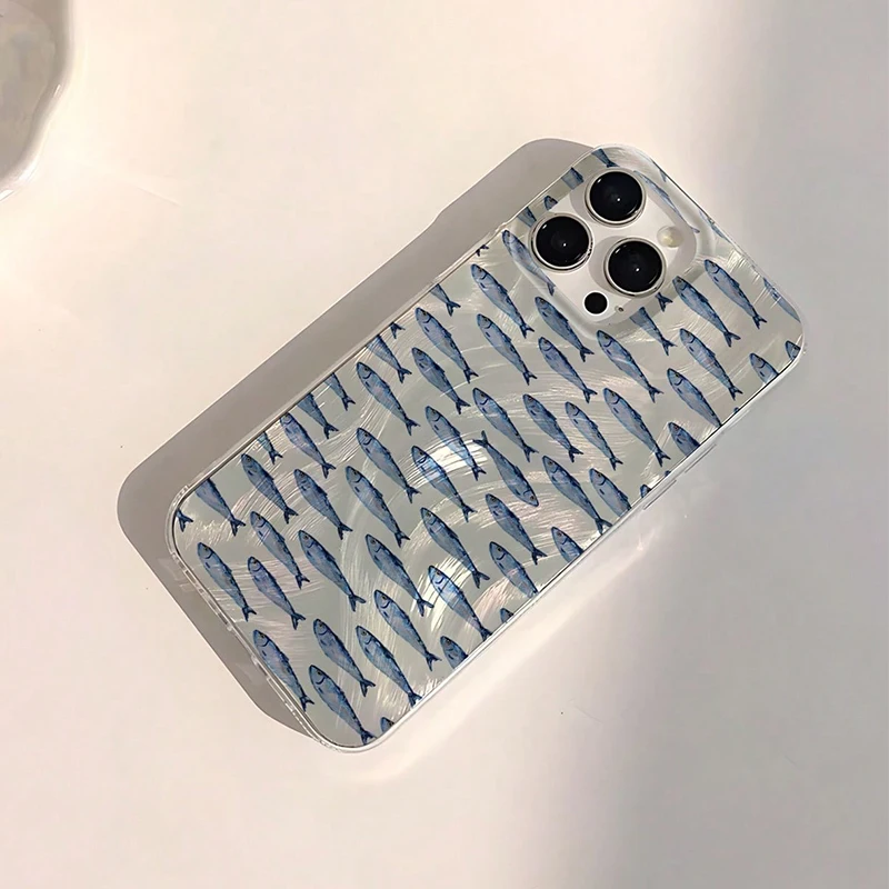 Minimalist Fish Pattern Phone Case Cover