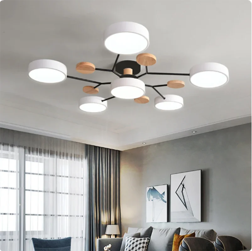 Modern LED Chandelier Lighting for Pendant Lamp Living Room Bedroom Study Home Decoration Indoor Lighting AC220V - 2