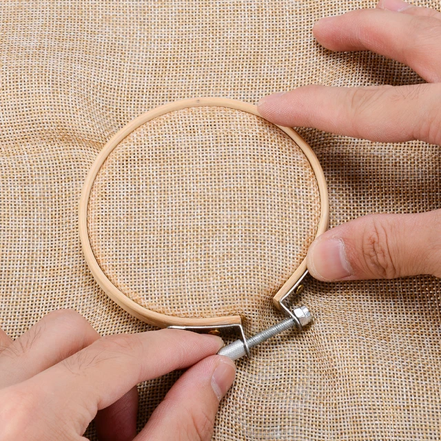 10pcs/set 8cm/10cm Optional DIY Cross Stitch Embroidery Circle Bamboo Hoop  Cross Hoop Ring Support Wooden Needle Craft Tools - AliExpress