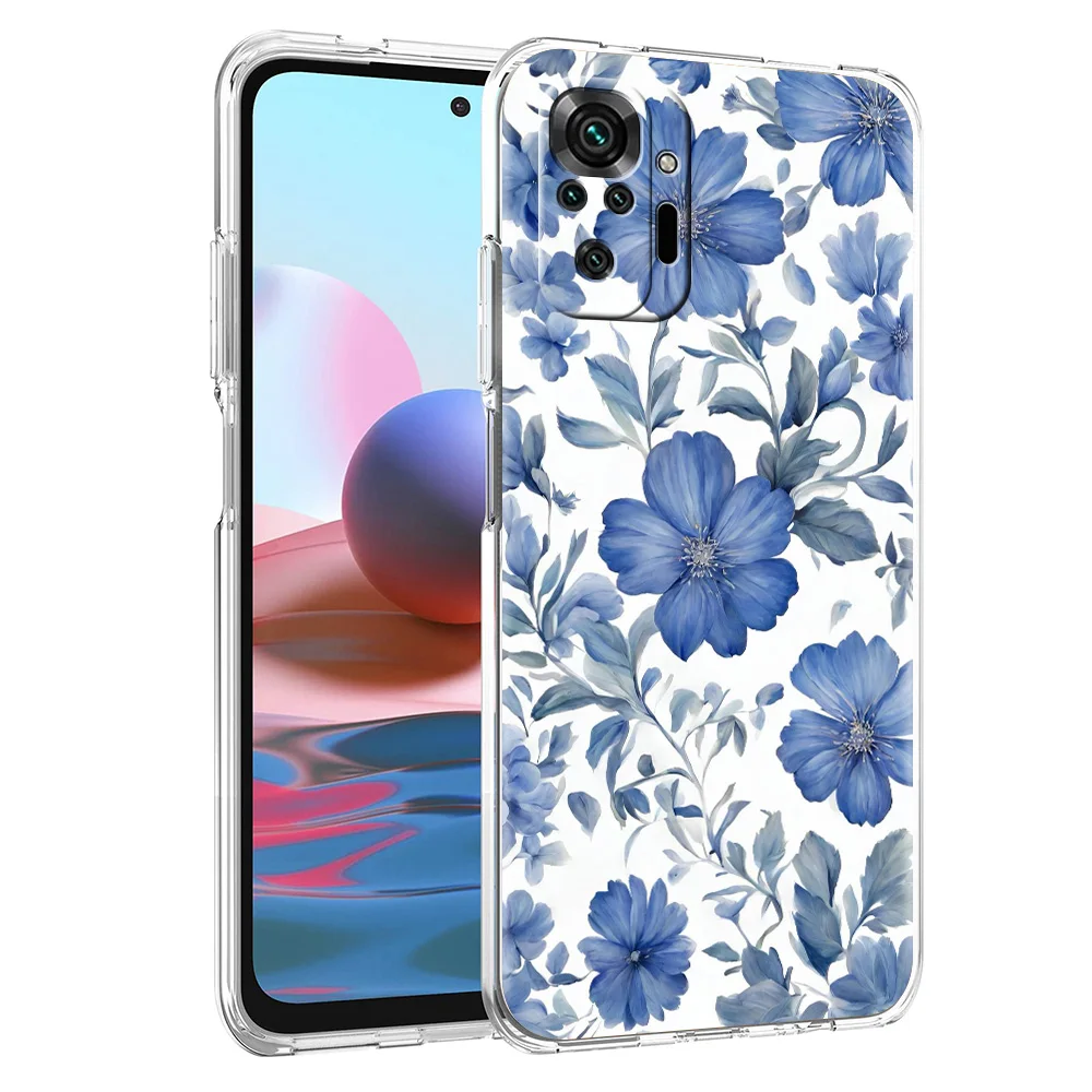 Stylish Flower Patterned Soft TPU Phone Case Cover