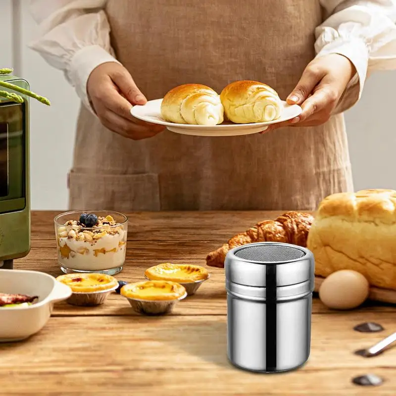 Stainless Steel Powder Shaker Tool for Sprinkle Icing Sugar Cocoa Sugar Chocolate Flour Spices powder shaker tool