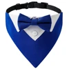 Sucado Bow Tie Dog Collar Tuxedo Bandana Adjustable Formal Puppy Triangle Neck Wear for Wedding Birthday Dress-up Cosplay Party 4