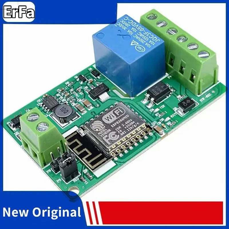 

ESP8266 ESP-12F WIFI Wireless Module 1 Channel Relay Shield Overcurrent Protection Wi-Fi Network Relay Module 10A DC 7-30V
