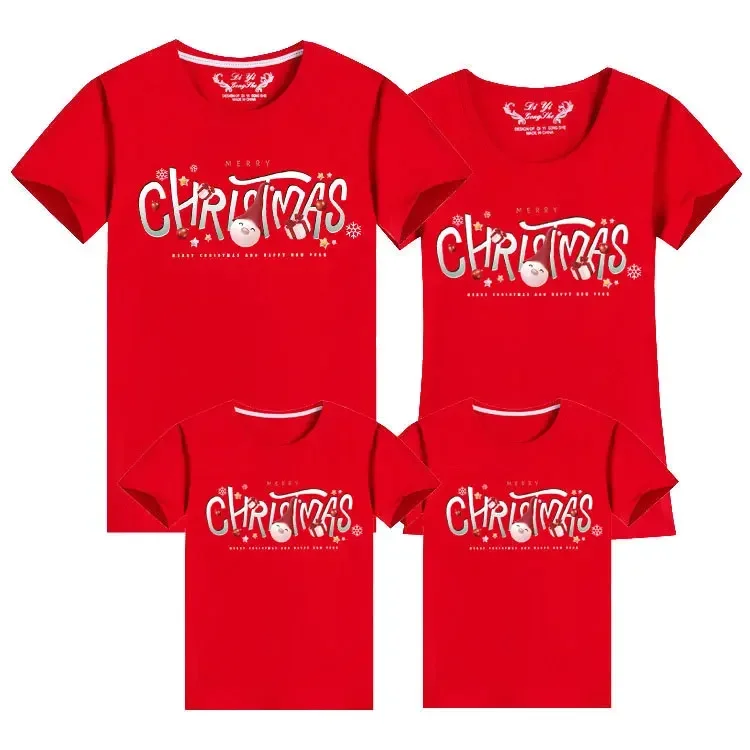 Conjuntos para mamá, papá, niños y bebés, camiseta navideña a juego para la familia, camiseta divertida para mamá, papá, hija e hijo, ropa y regalos