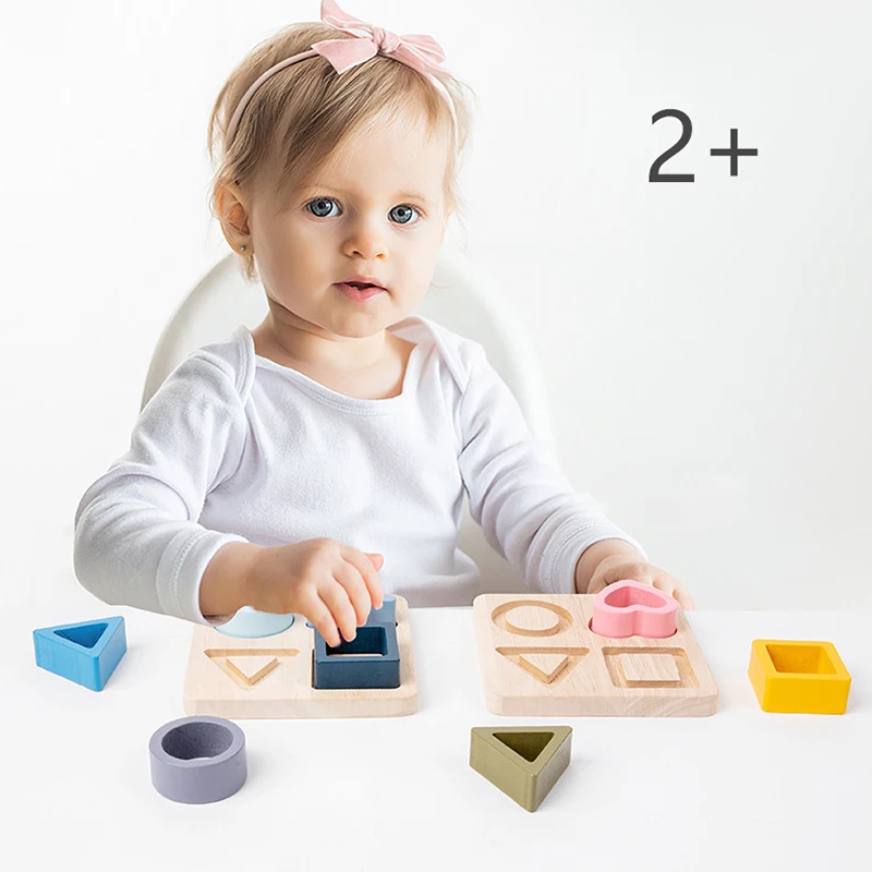 Jigsaw Puzzles Educational Puzzles Montessori Baby Puzzles Silicone Toys Geometric Shape Jigsaw Board Matching Games Educational Learning Toys Food Grade Silicone
