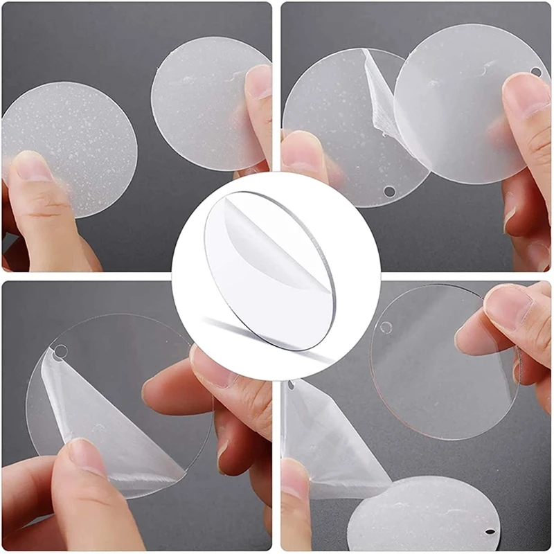 

24 Pieces/Set Acrylic Keychain Blanks with for Key Chain Rings and Jump Rings