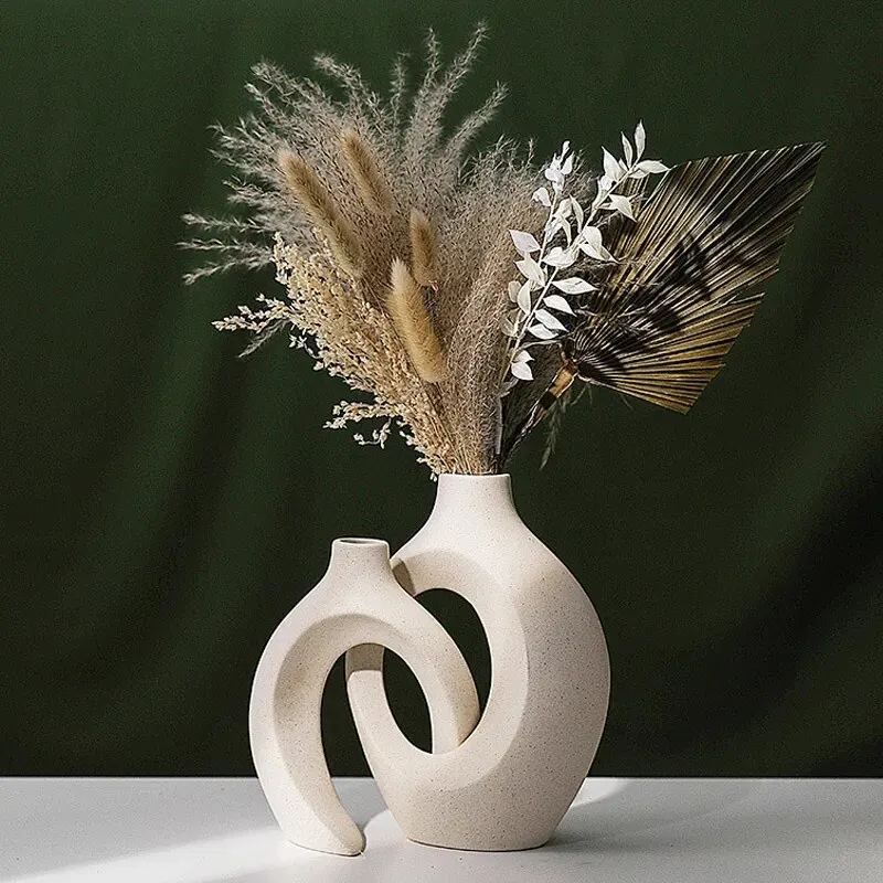 Nordic Ceramic Donut Vase 3