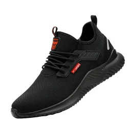 Indestructible Steel Toe Puncture - Proof Safety Work Sneakers - 45 (Black)