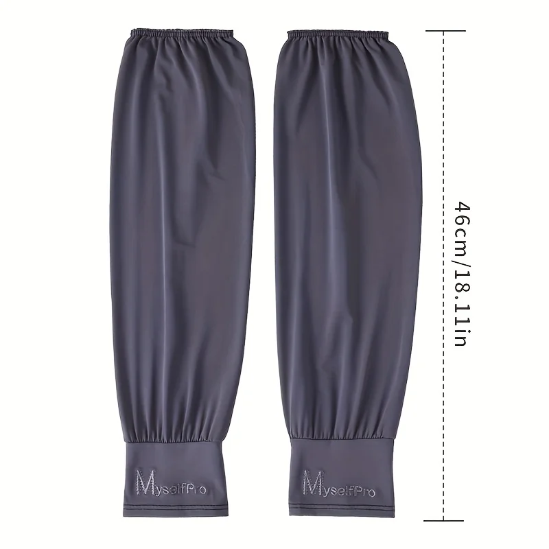 Cooling Arm Sleeves Breathable Sun Protection Ice Slik Sleeves Summer Outdoor Sports Driving Cycling Sleeves Men Loose Arm