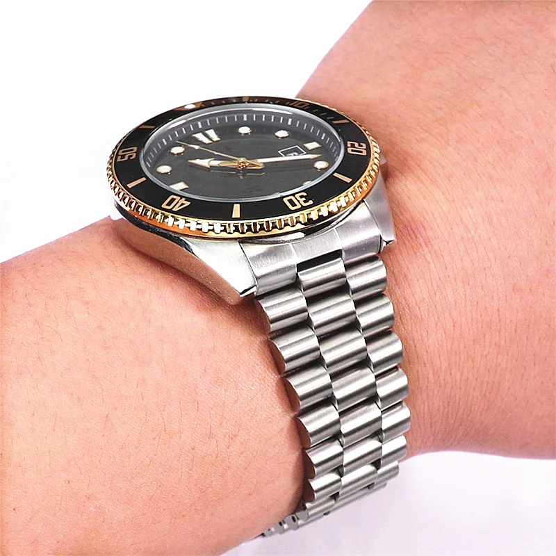 3 Styles 22mm Diving Steel Metal Strap For Casio Duro Mdv107-1A