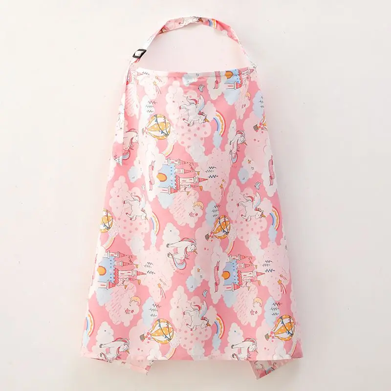 Breastfeeding Cover Breathable Cotton Nursing Cloth Cloud Print Outing Breastfeeding Towel Feeding Cover Cape Nursing Apron