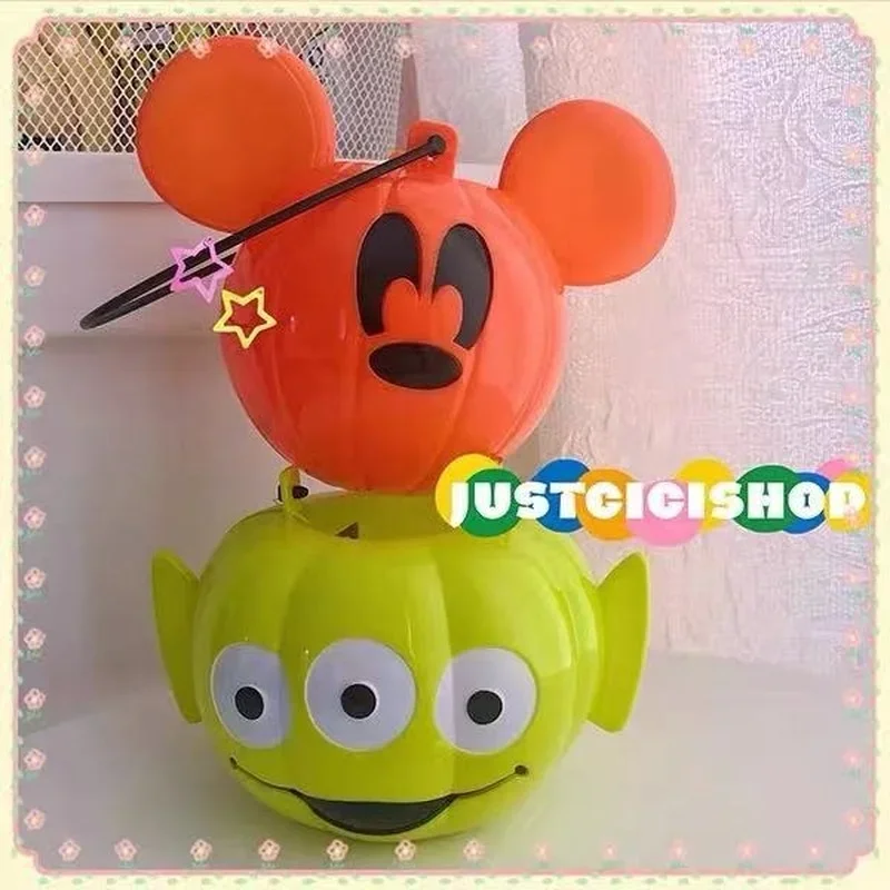 Disney Mickey Halloween Candy Bucket Pumpkin Bucket Portable Basket Kids Favor Trick Or Treat Halloween Party Decoration kids candy bucket