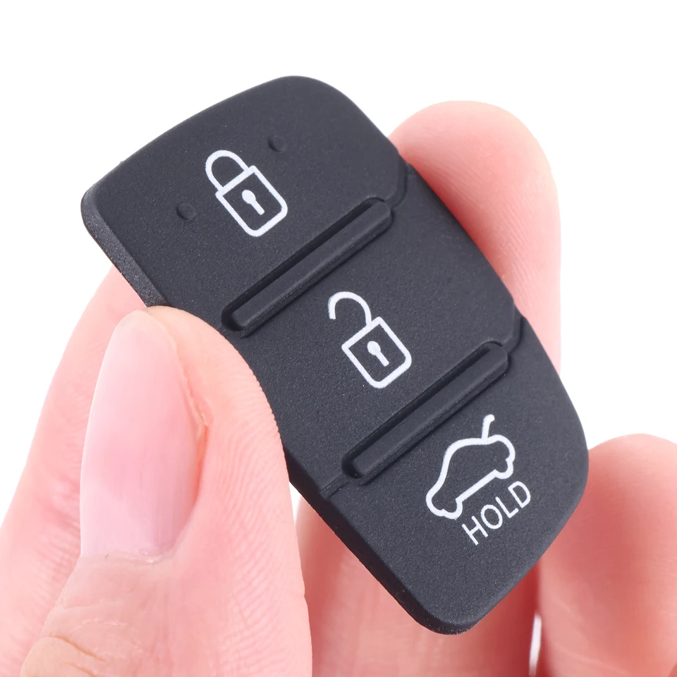 3 Pulsanti Hyundai Portachiavi Gomma Pad Inserto Riparazione Per - Foto 12