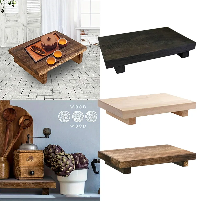 Wooden Bathroom Tray Organizer Jewelry Storage Candle Holder Hand Soap Dispenser Countertop Trays Kitchen Home Decoration